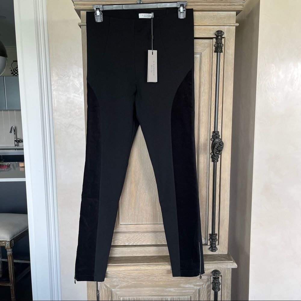 D. Exterior Legging Black Jersey Tecn + Velvet XL NWT